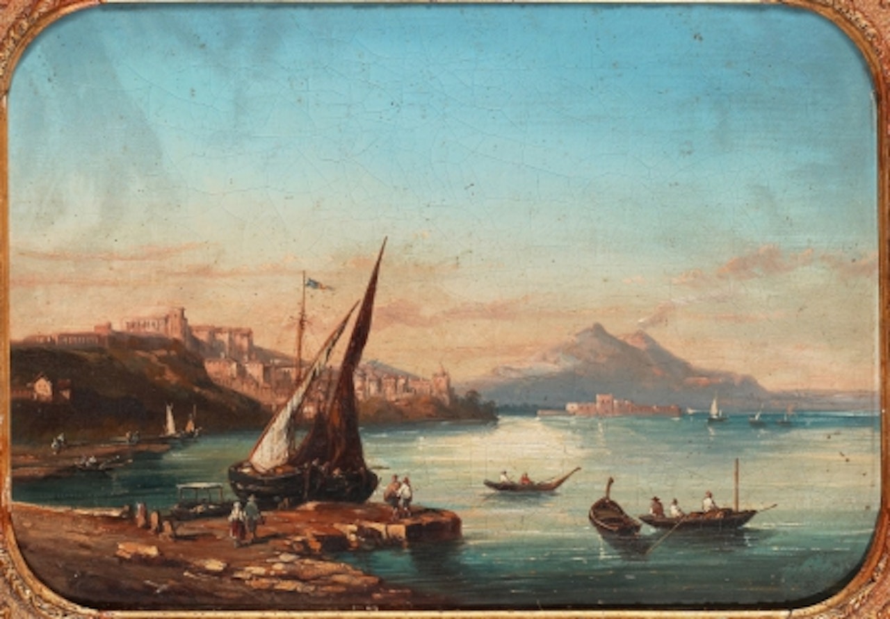 His species. Harbor views with ships. A pair by Francesco Guardi