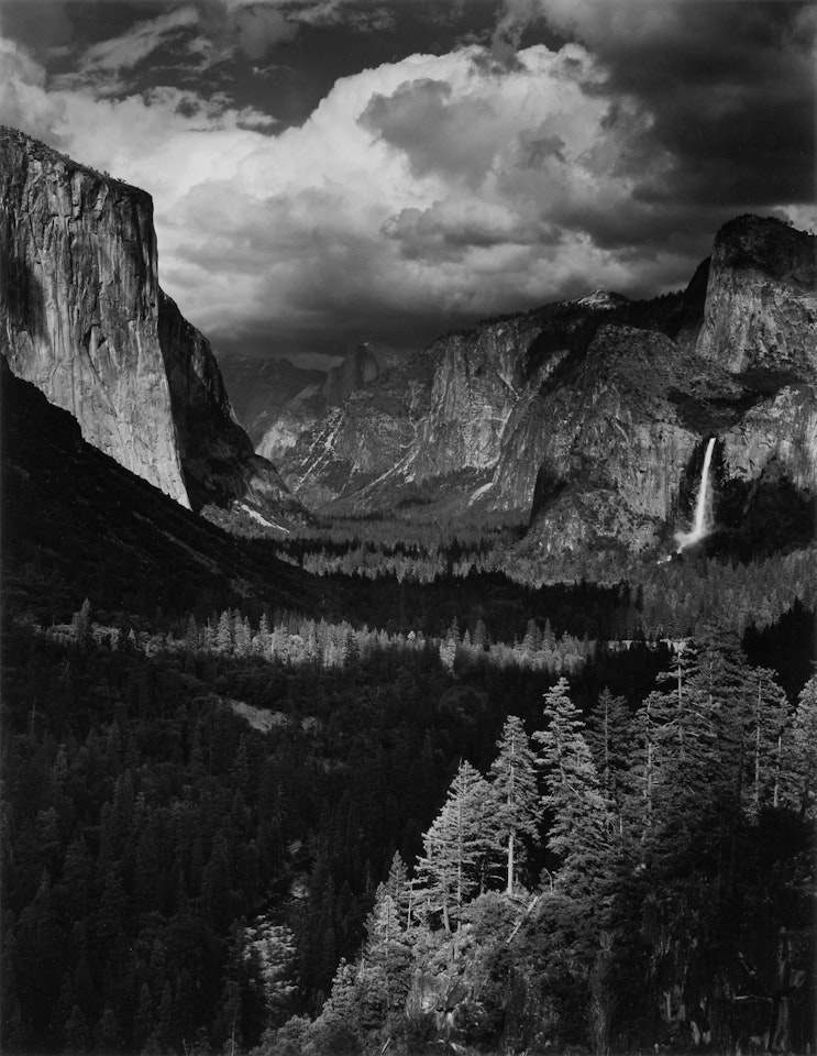 ‘Thunderstorm, Yosemite Valley, Yosemite National Park, California" by Ansel Adams