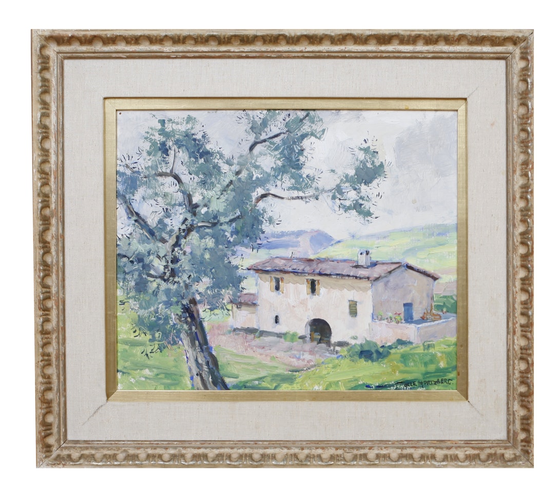 Southern villa by Olle Hjortzberg