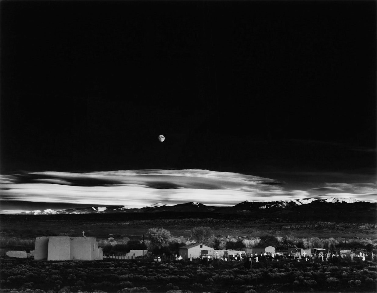 "Moonrise, Hernandez, New Mexico" by Ansel Adams