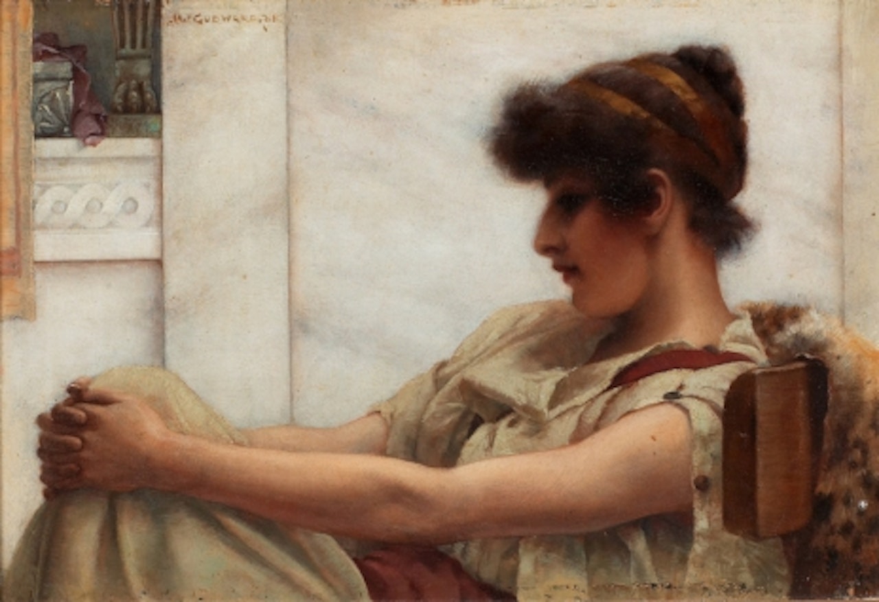 "rèverie" by JOHN WILLIAM GODWARD, R.B.A.