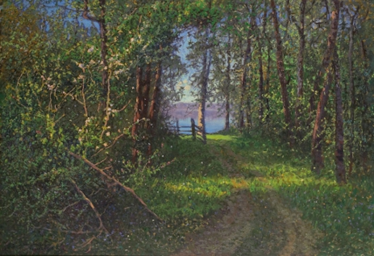 Forest road towards the lake, Rydsnäs by Anshelm Schultzberg