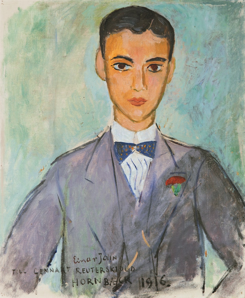 "Dandy" - portrait depicting Claes Reuterskiöld by Einar Jolin