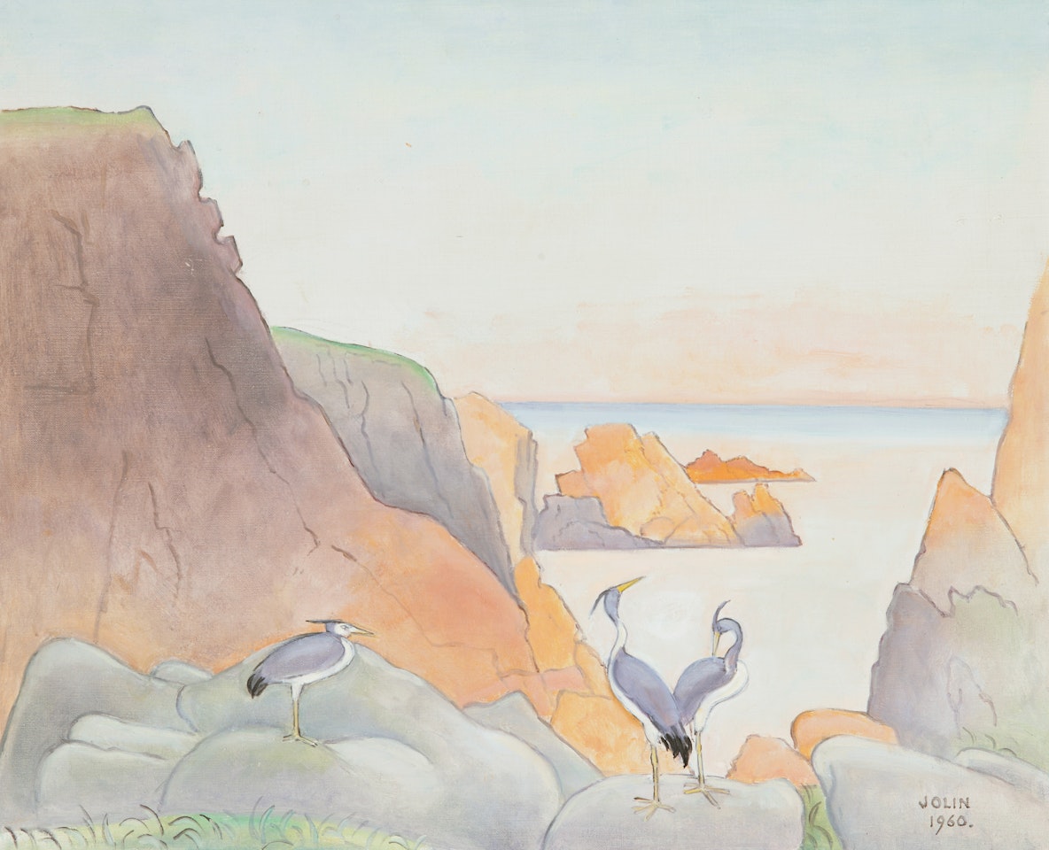 Herons at Kullaberg by Einar Jolin