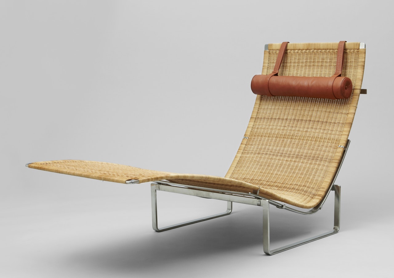 Recliner. "Hammock chair", model number PK 24 by Poul Kjaerholm