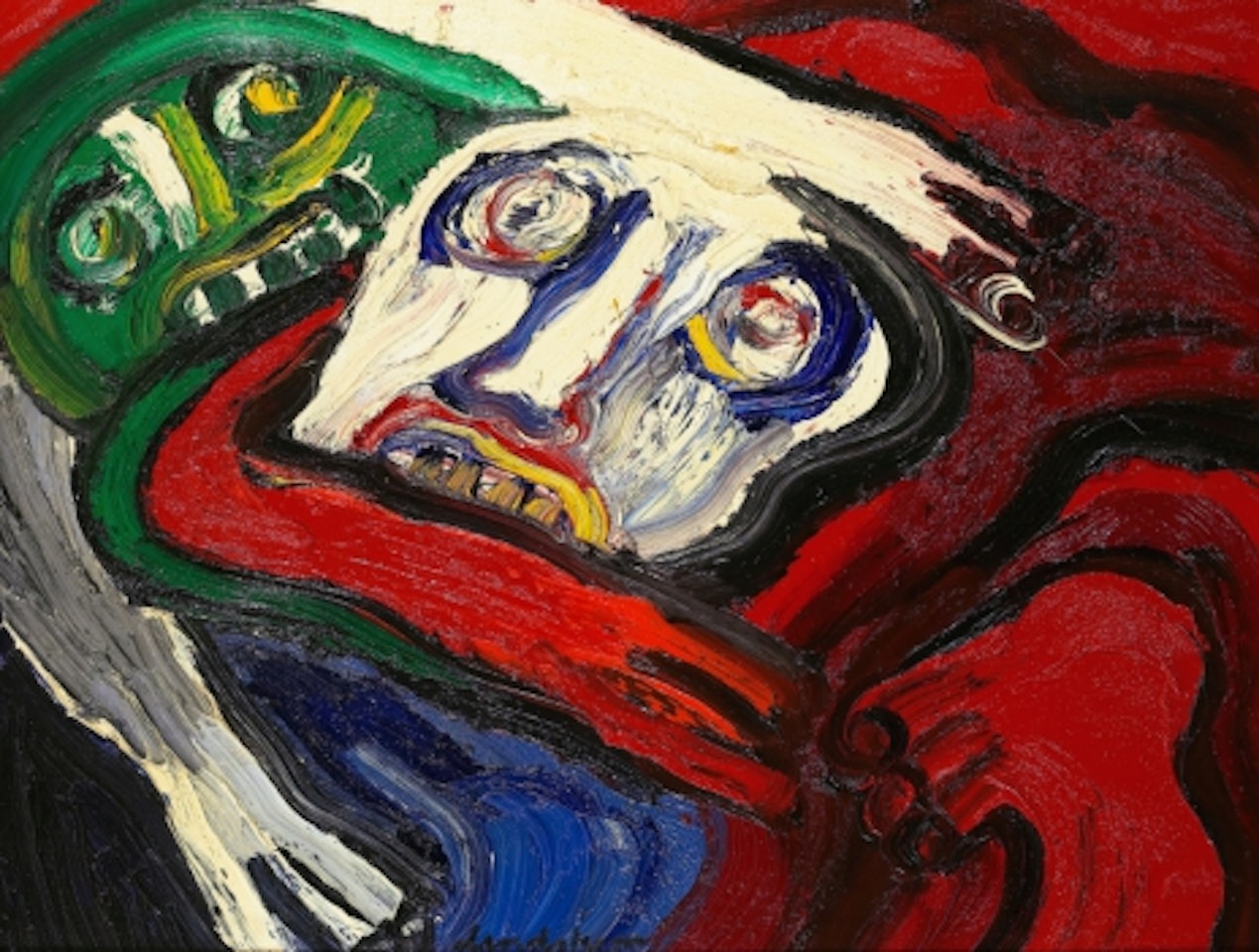 Composition with faces by Bengt Lindstrom