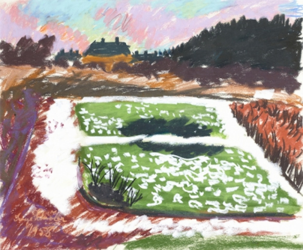 "Farm with lawns in winter" by Inge Schiöler