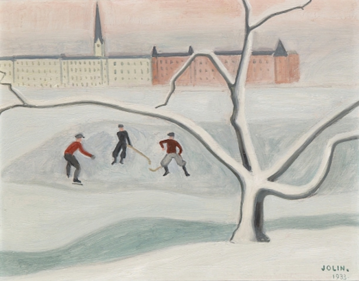 Bandy player by Einar Jolin