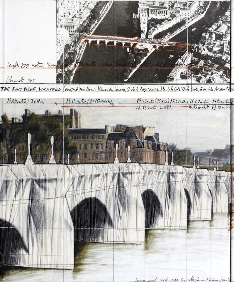 The Pont Neuf, Wrapped (Project for Paris)” by Christo