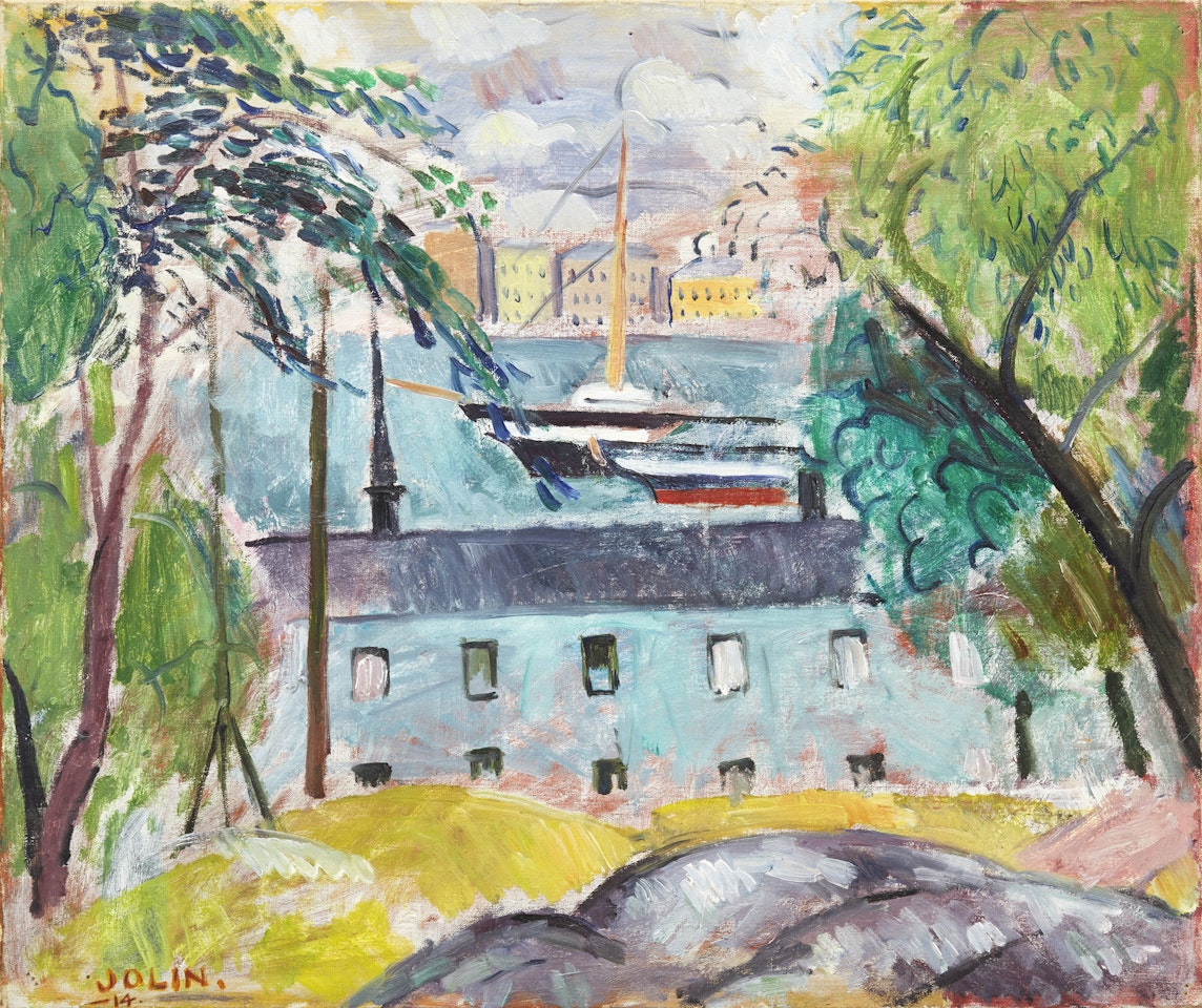 "Skeppsholmen with "Vanadis" by Einar Jolin