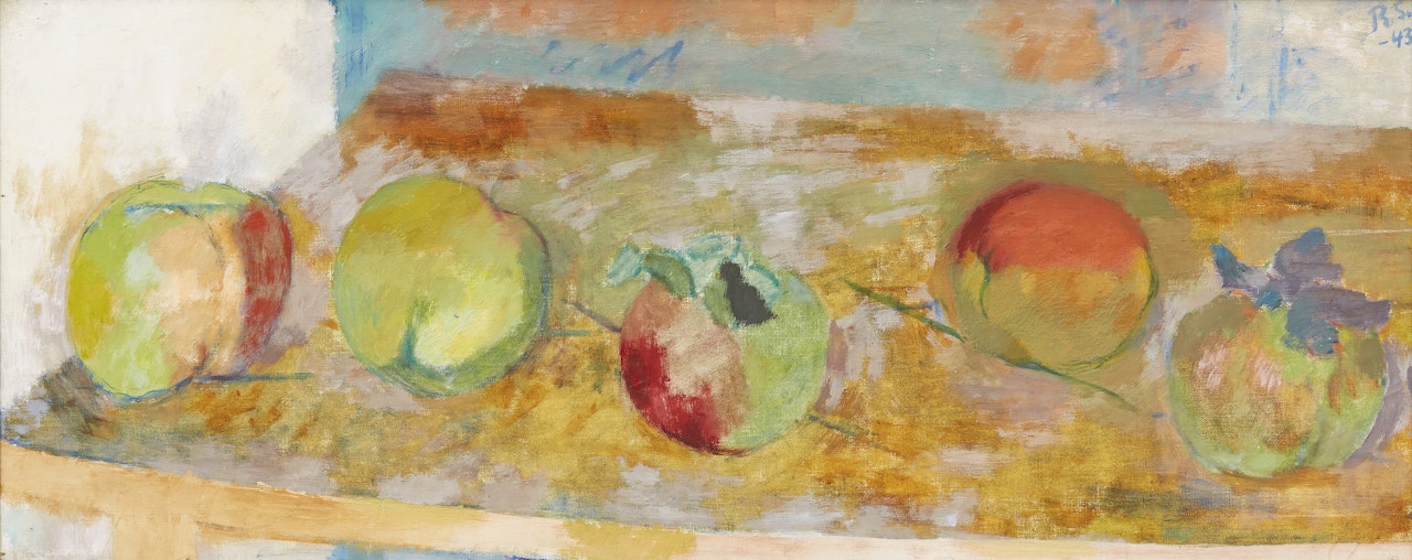 Still life with apples by Ragnar Sandberg