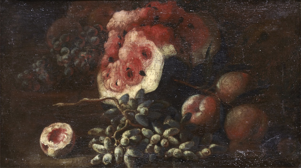 Fruit still life by Neapolitan School