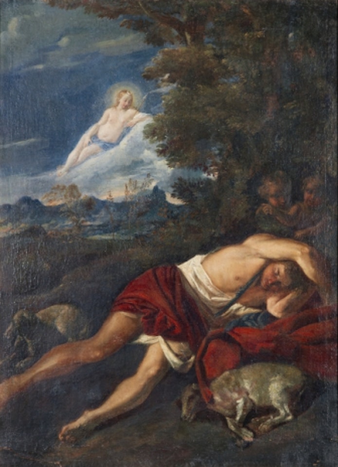 the sleeping endymion by Annibale Carracci