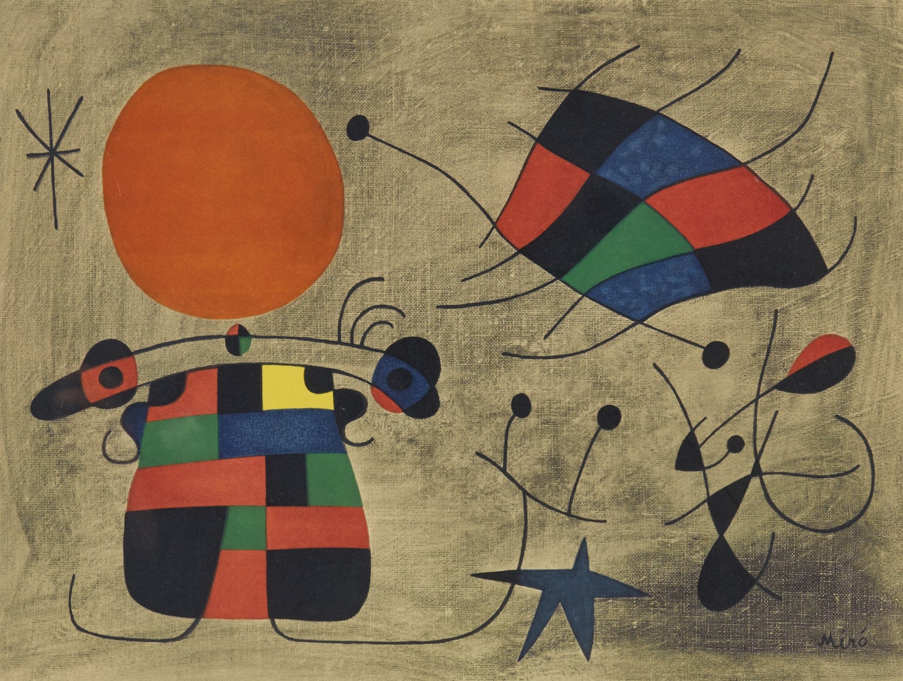 ”The smile with flaming wings” by Joan Miró