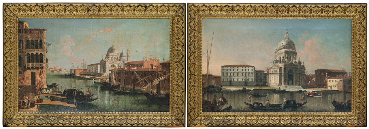 Views of Santa Maria della Salute, Venice; A pair by Michele Marieschi