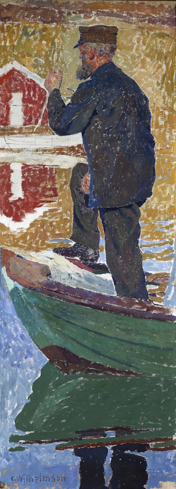 Study for "Church People"; "Church people" by Carl Wilhelmson