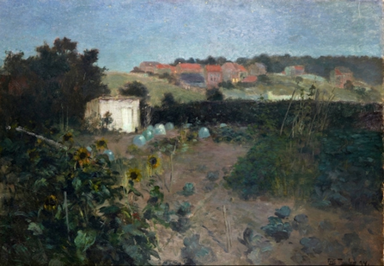 Evening atmosphere - Motif from Montreuil-sur-Mer by Fritz Thaulow