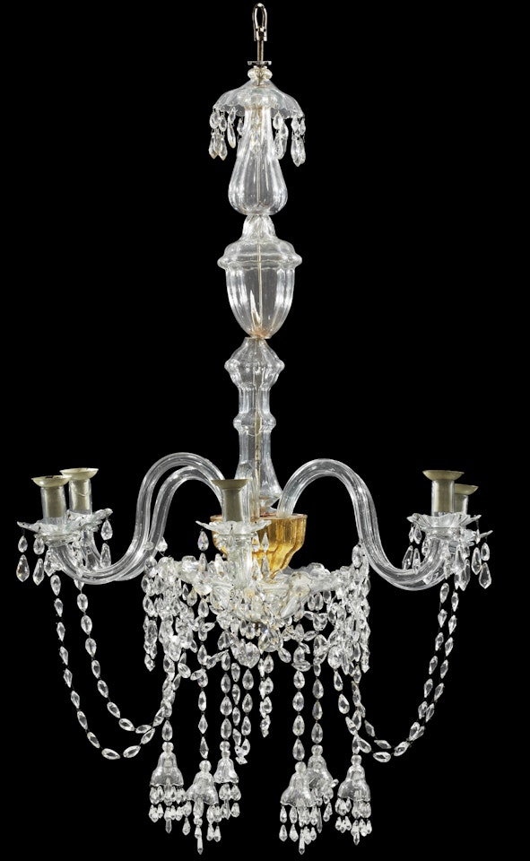 Chandelier For six candles; A baroque style chandelier by Unknown (Baroque style)