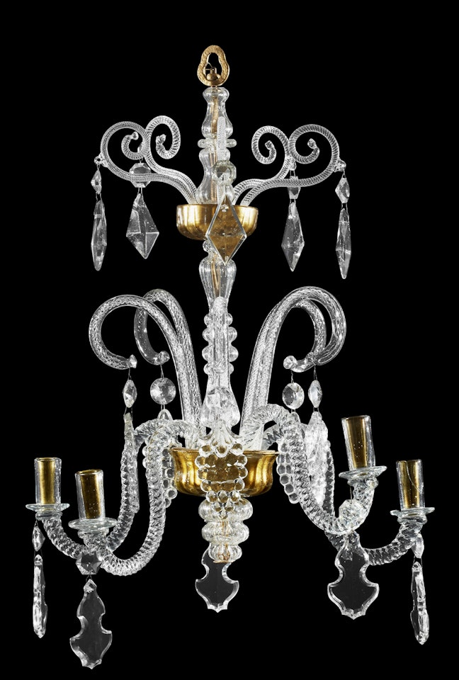 Chandelier For five candles; A baroque style chandelier by Unknown (Baroque style)