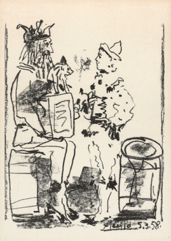 "les Saltimbanques", from "Les souvenirs d"un Collectionneur", André Level by Pablo Picasso