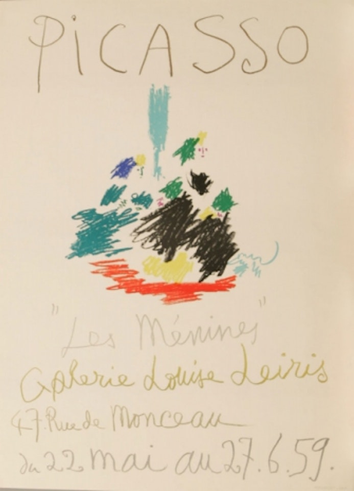 "Picasso Les Ménines Galerie Louise Leiris 47 rue de Monceau" by Pablo Picasso