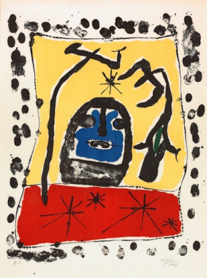 "Exhibition at the Galerie Matarasso, Nice 1957" by Joan Miró