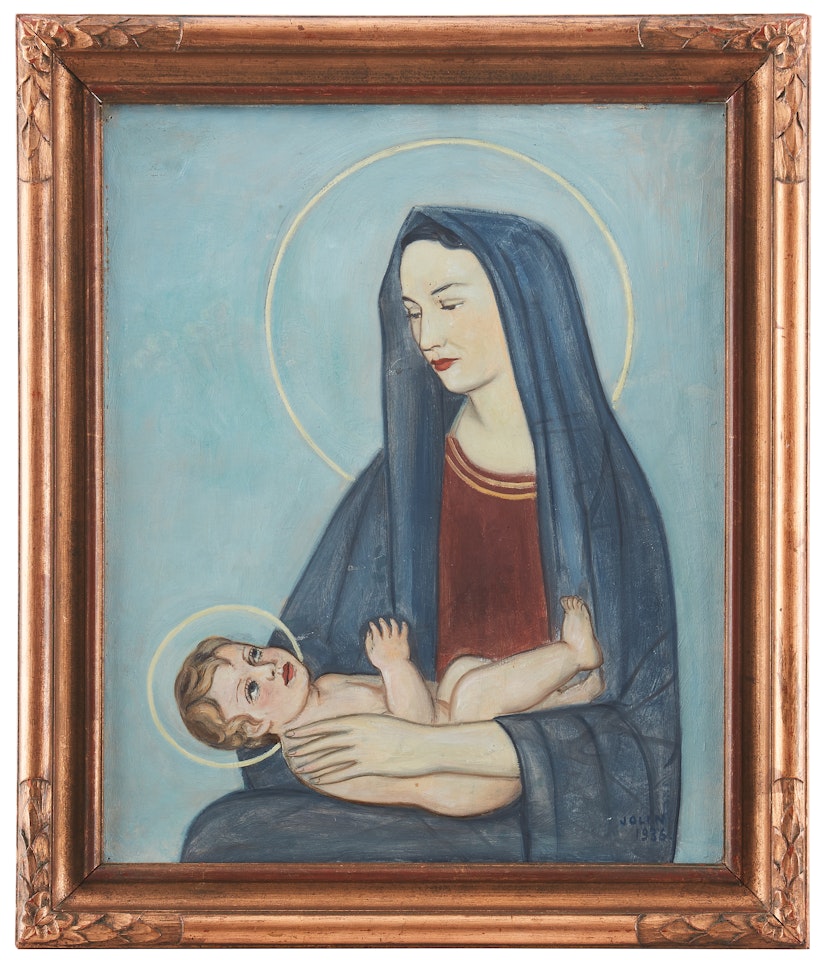 Mary with the baby Jesus by Einar Jolin