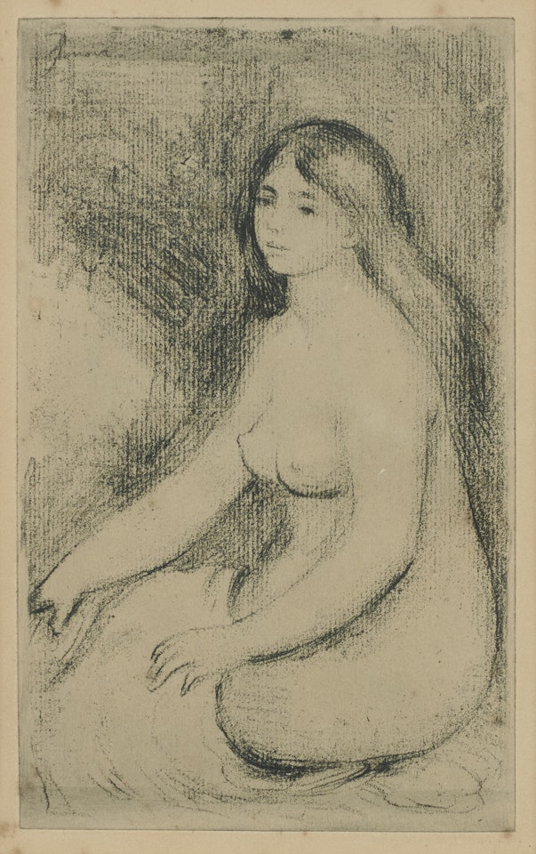 ”Baigneuse Assise” by Pierre-Auguste Renoir