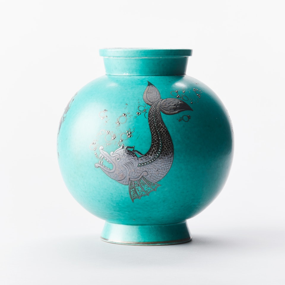 Vase. "Argent" by Wilhelm Kage