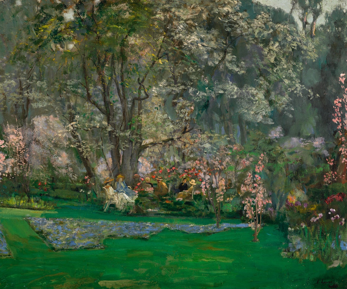 SPRING IN A RIVIERA GARDEN by John Lavery