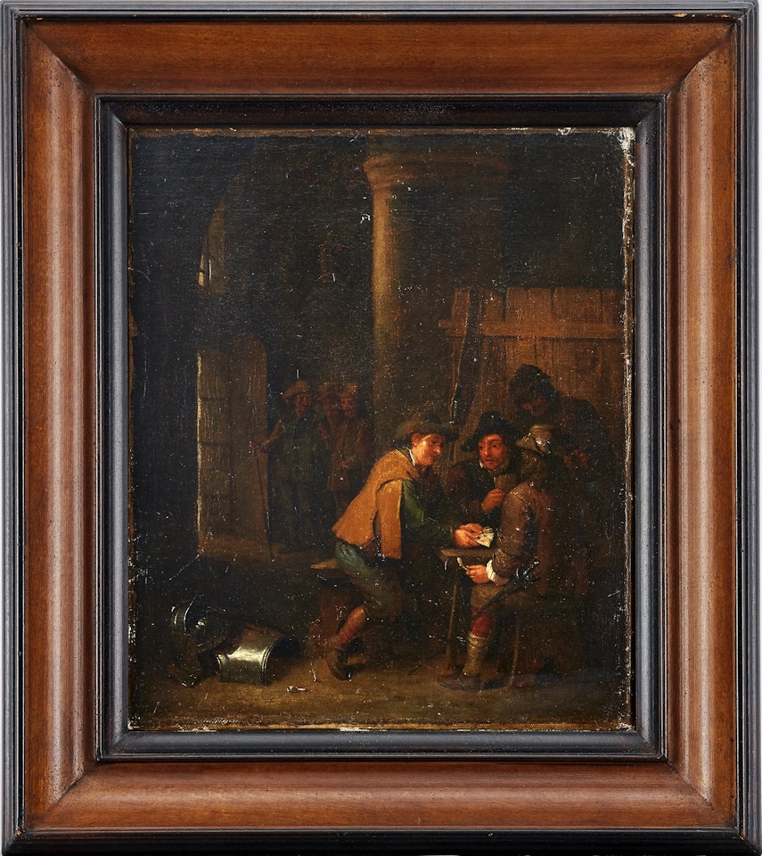 Interior with card playing party by David Teniers II
