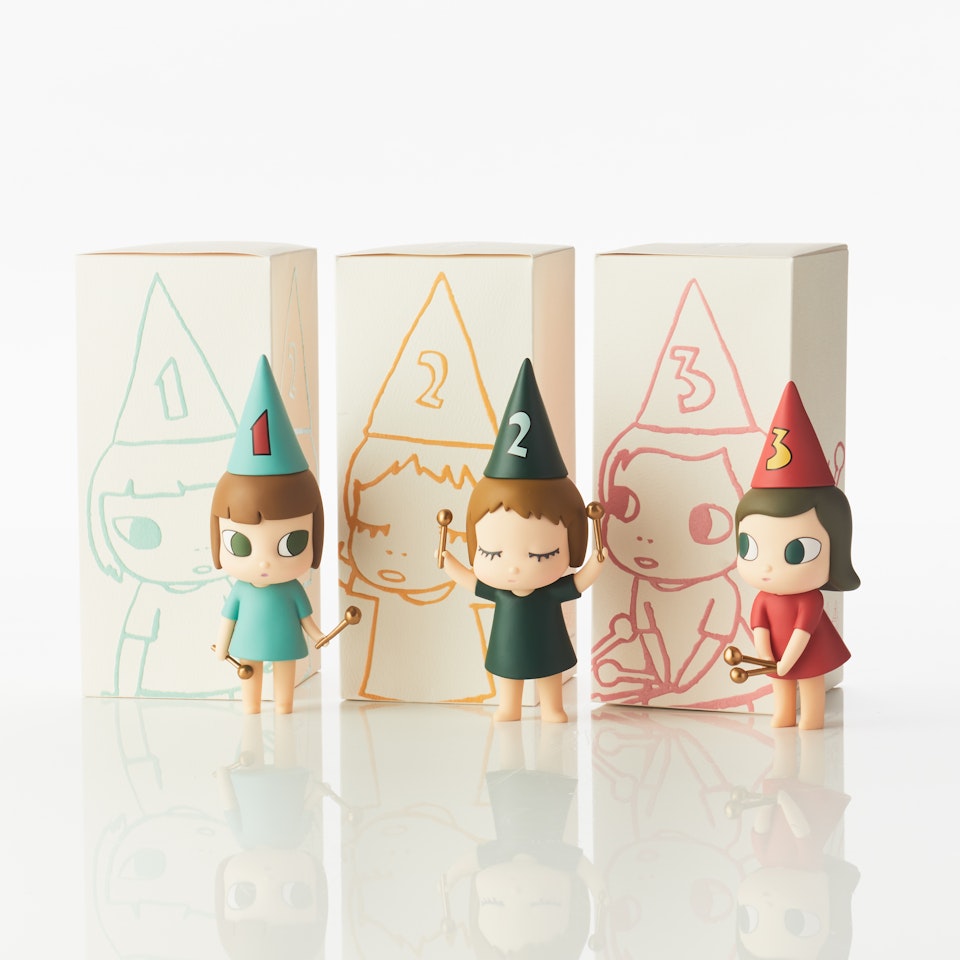 "123 Drumming Girls" by Yoshitomo Nara