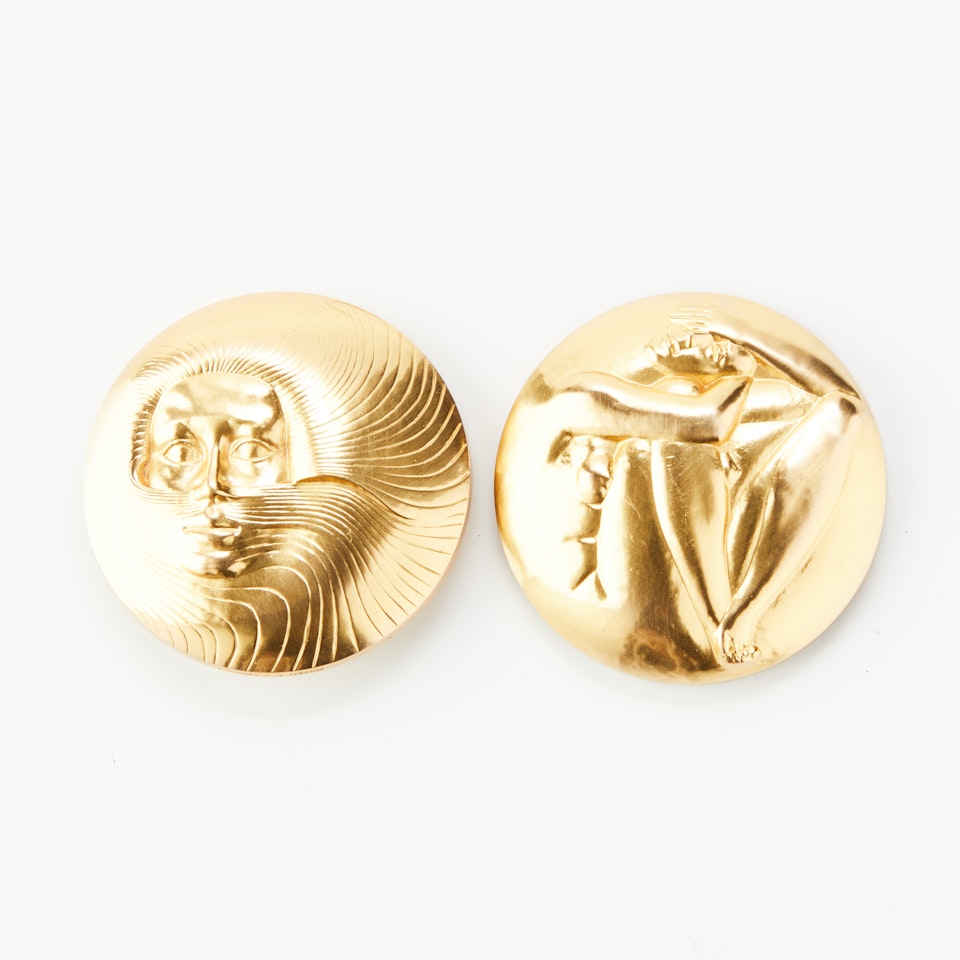 Commemorative medal 18K gold by Unknown Jewelry Maker