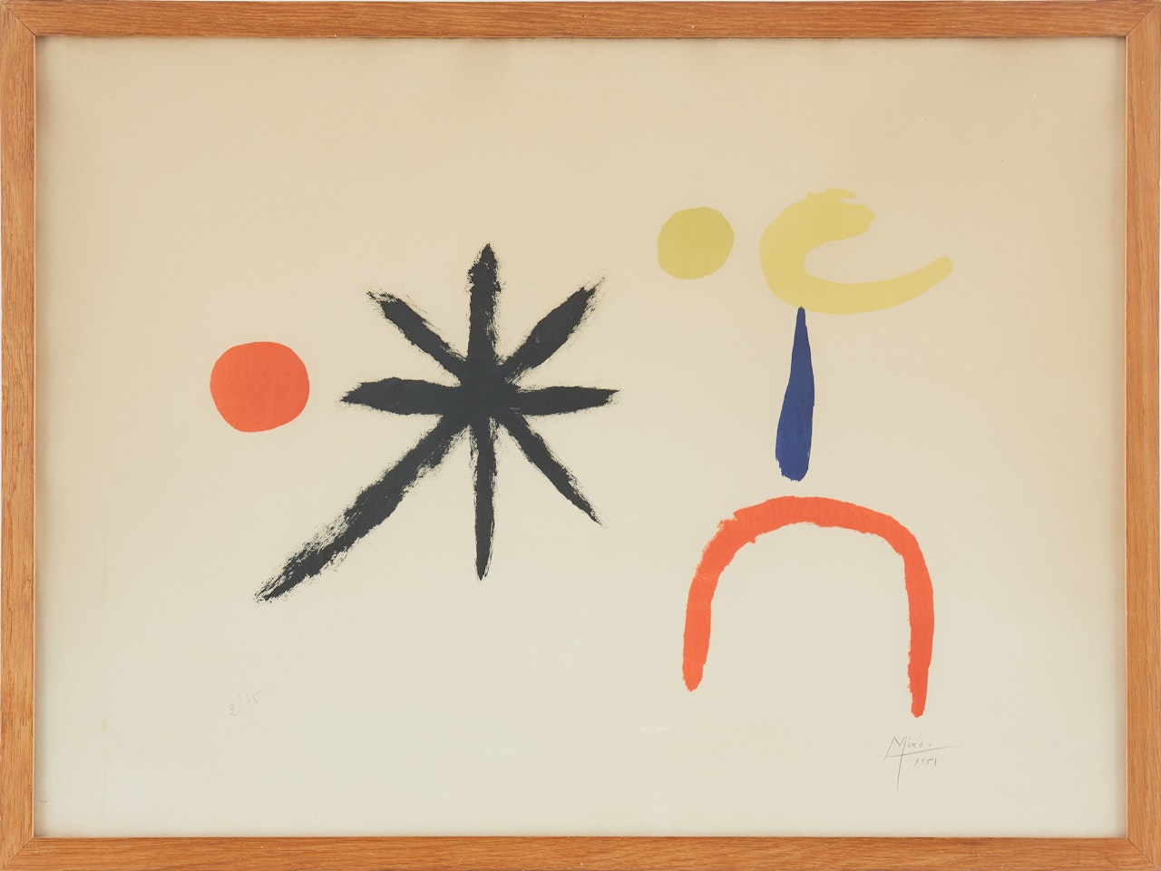 "La Jeune Fille au Clair de Lune" by Joan Miró