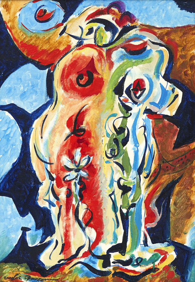 ”Les adieux du guerrier” by André Masson