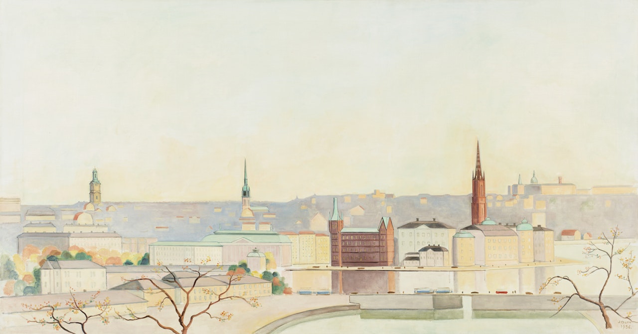 Stockholm from the City Hall Bridge by Einar Jolin