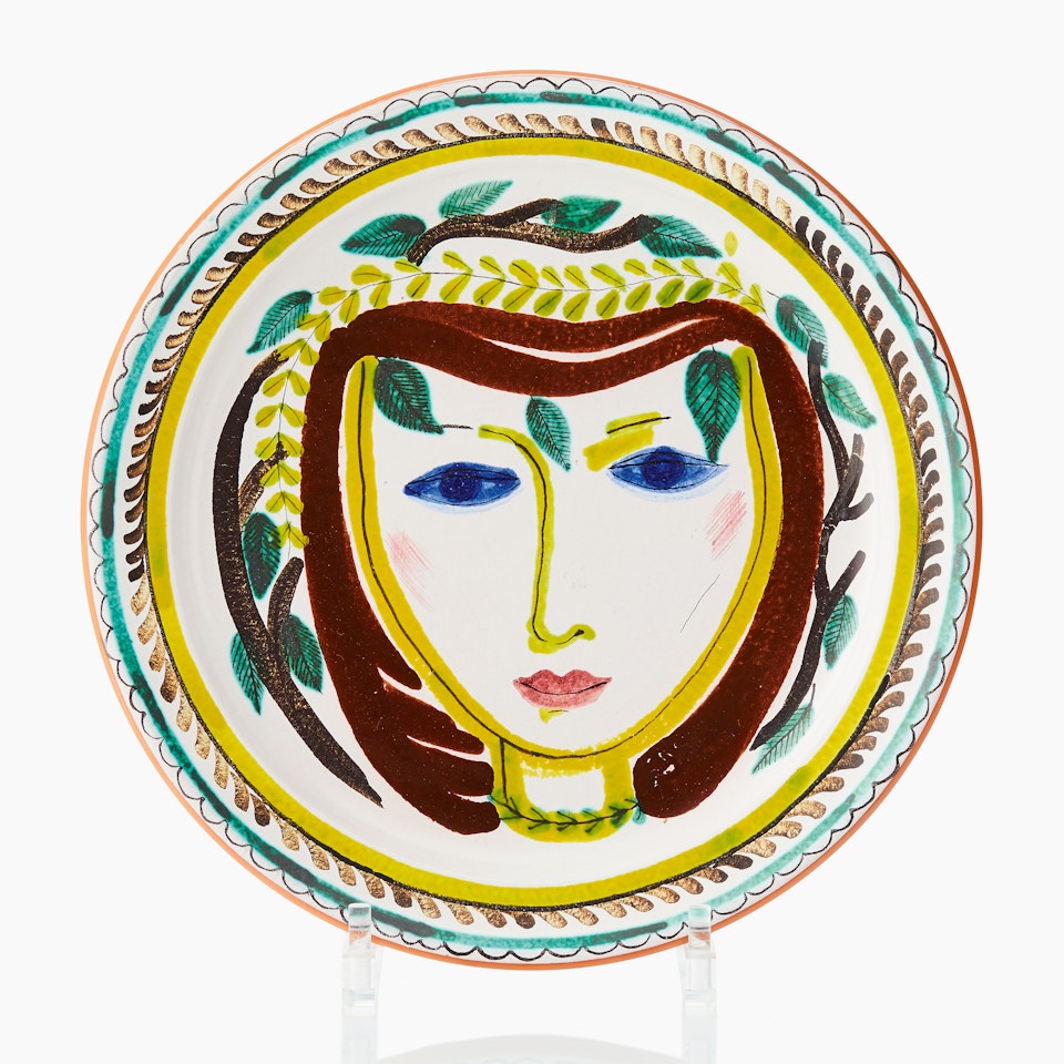 Barrel; A Stig Lindberg faience dish by Stig Lindberg
