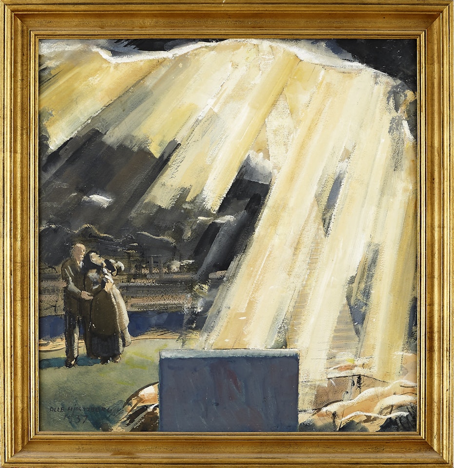 "The Dark Versus the Light World" by Olle Hjortzberg