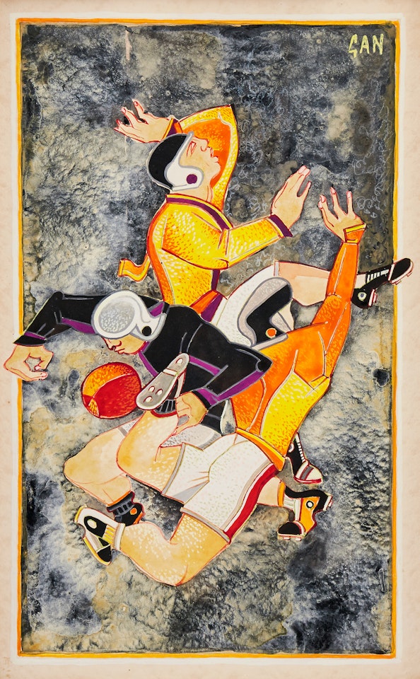"Rugby player" by Gosta Adrian-Nilsson