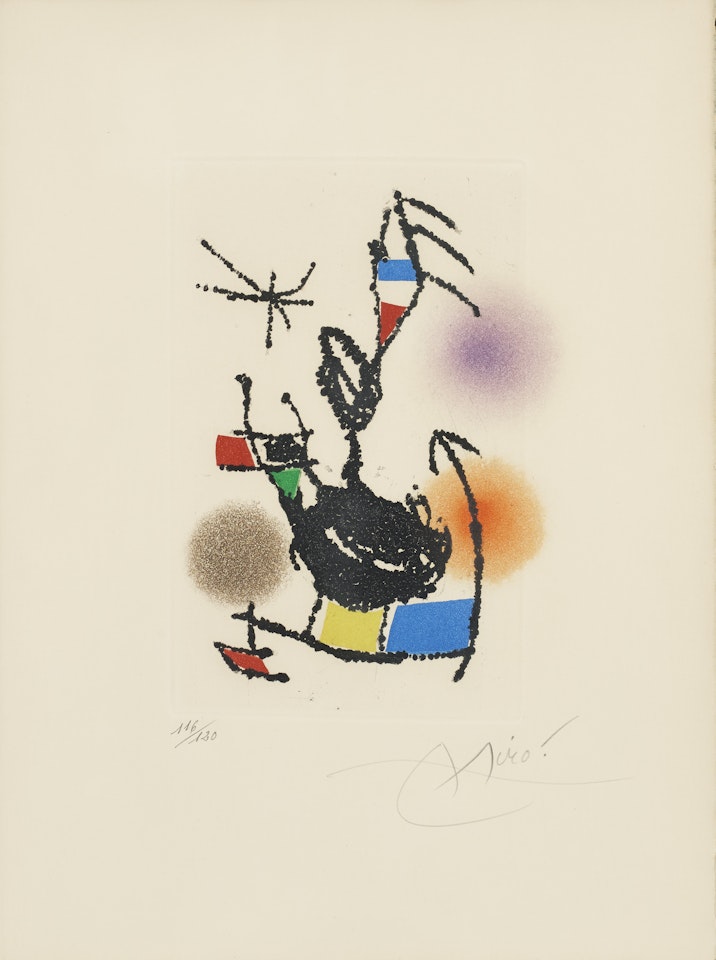 ”Dans la lueur oblique” by Joan Miró