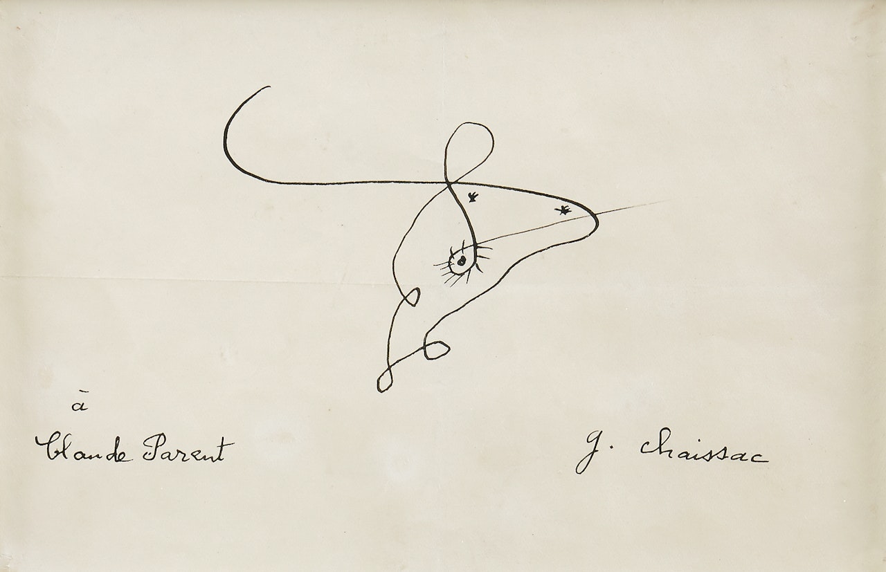 Composition avec oeil by Gaston Chaissac