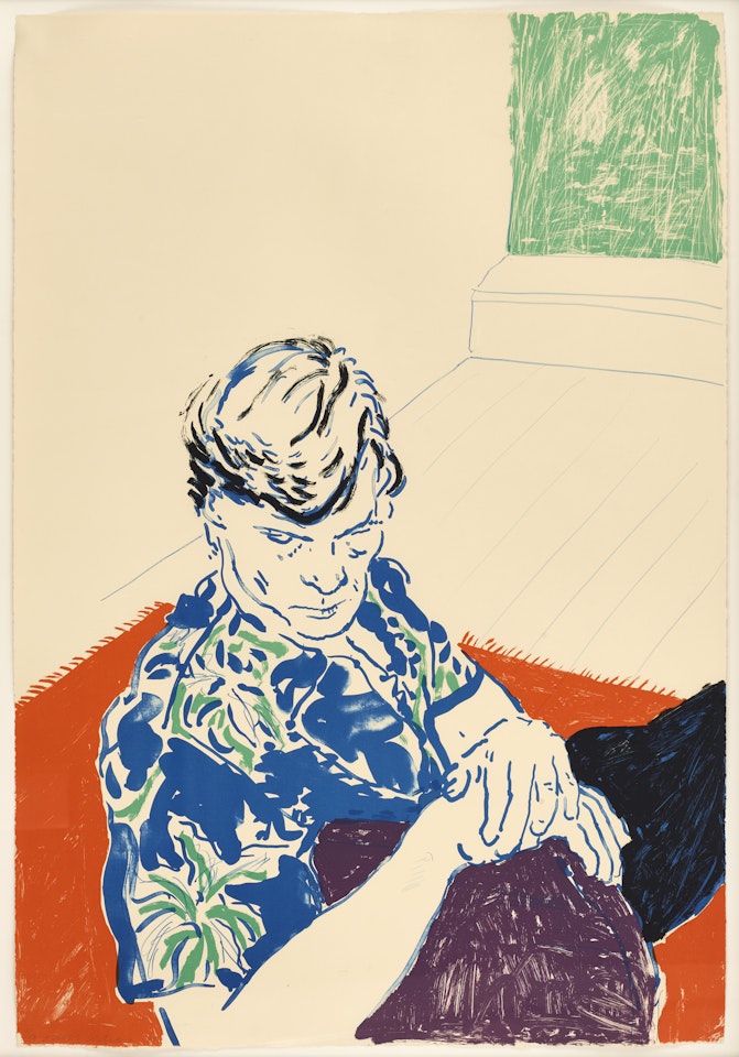 ”Joe with Green Window” by David Hockney