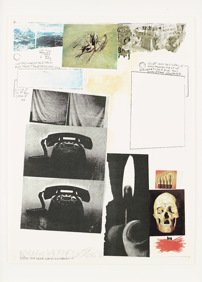 ”Poster for Peace” by Robert Rauschenberg