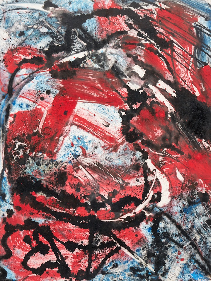 Abstract composition by Emilio Vedova