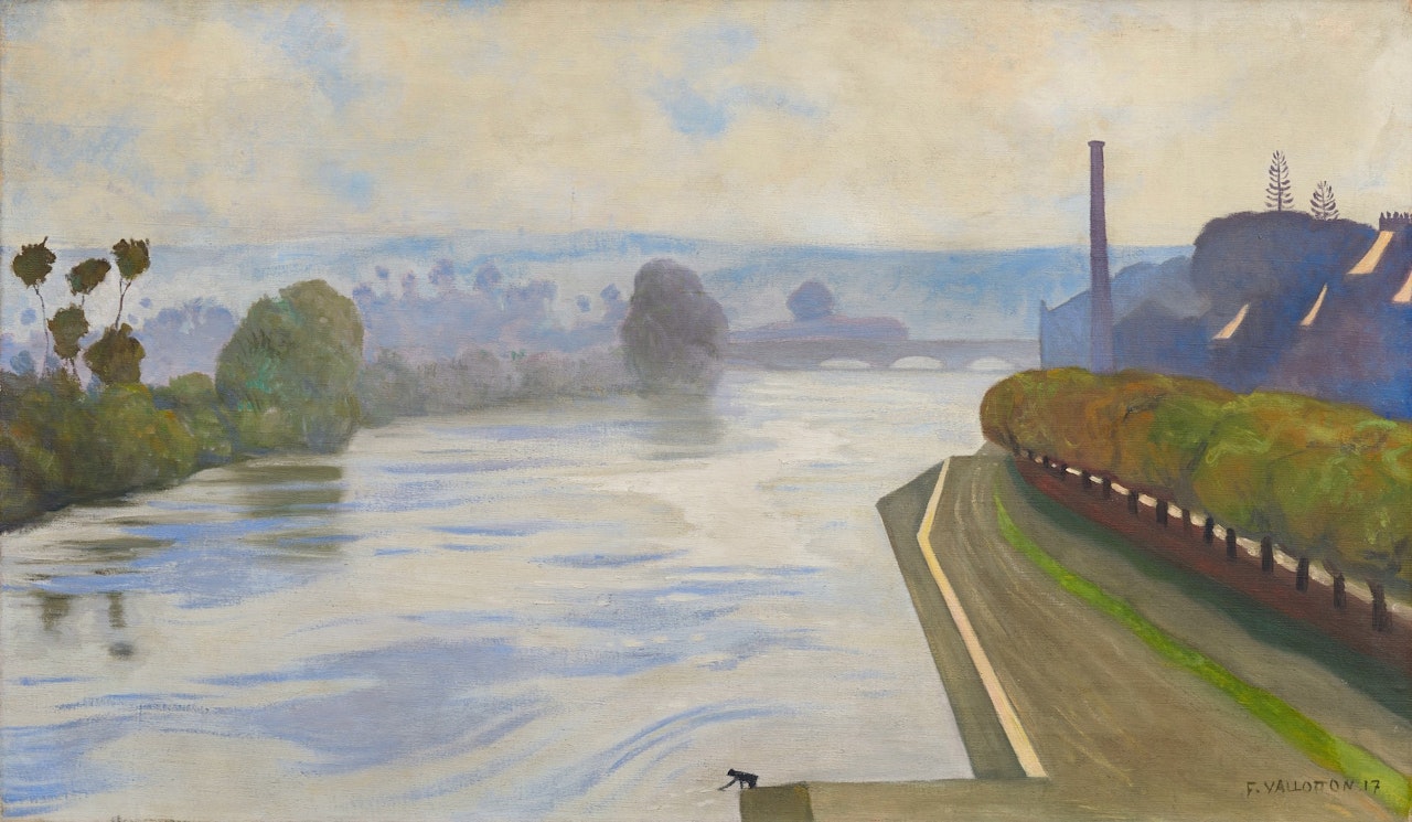 LA SEINE À MANTES by Félix Vallotton
