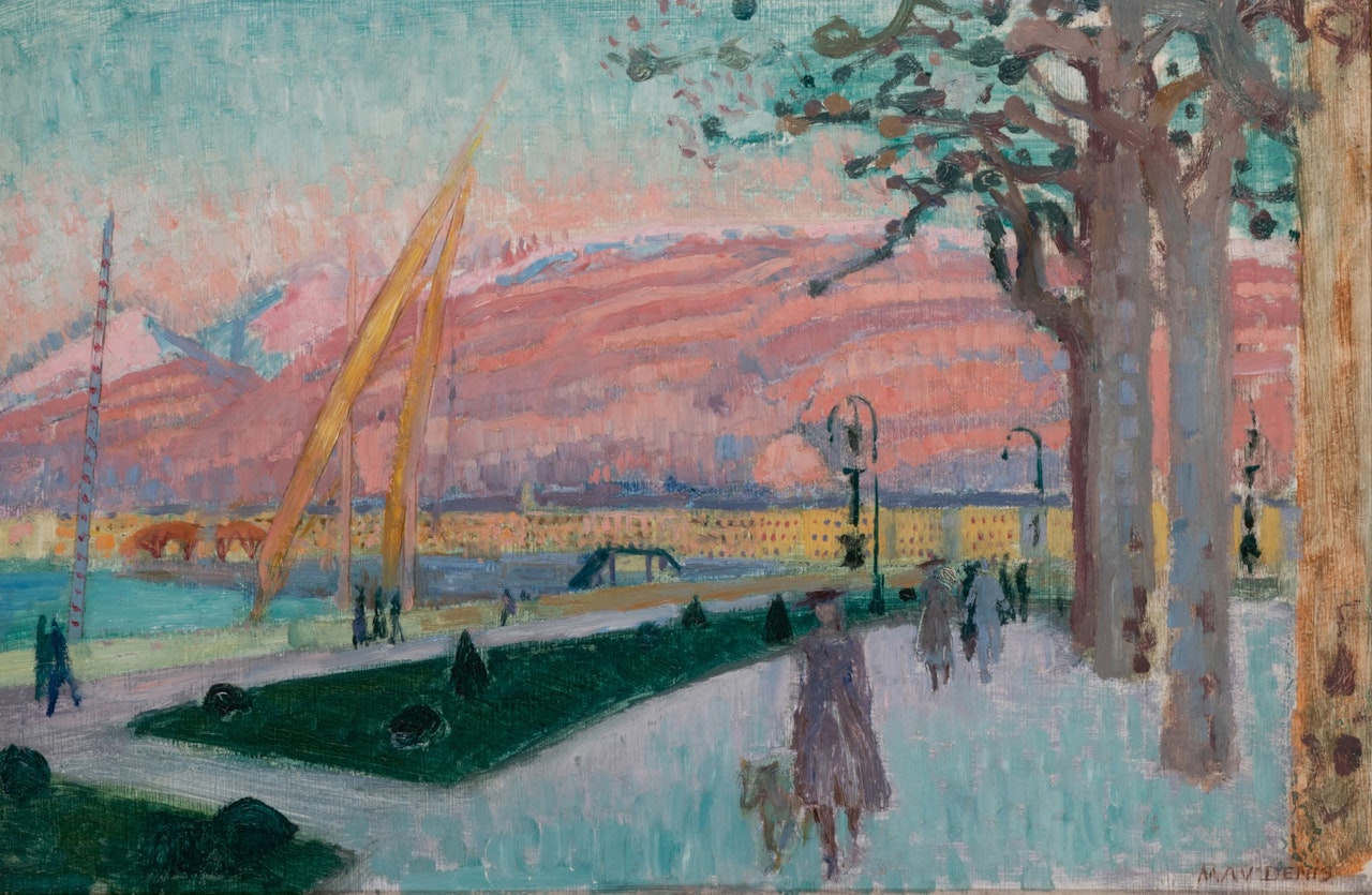 VUE DE GENÈVE DEPUIS LE QUAI DU MONT-BLANC by Maurice Denis