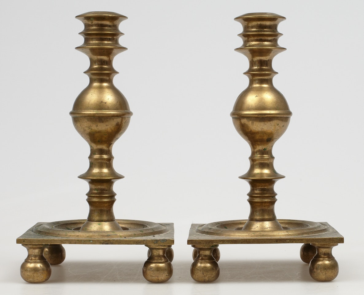 Candlesticks, a pair by Unknown (Baroque style)