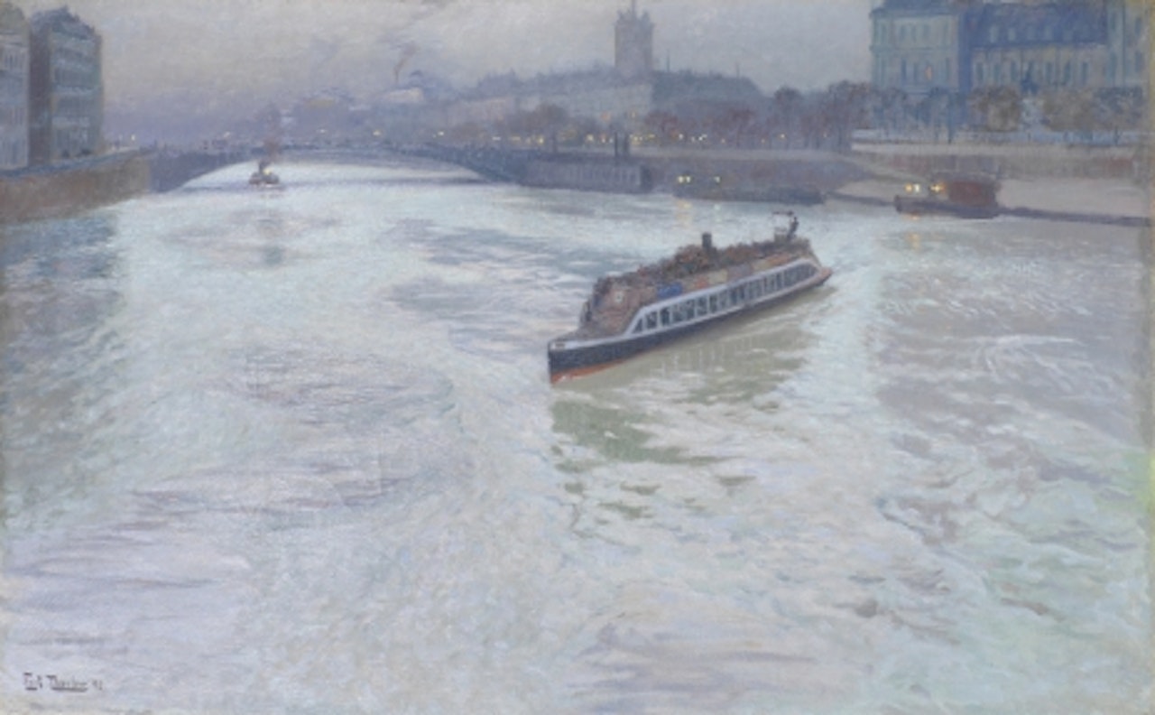 "The Seine" by Fritz Thaulow