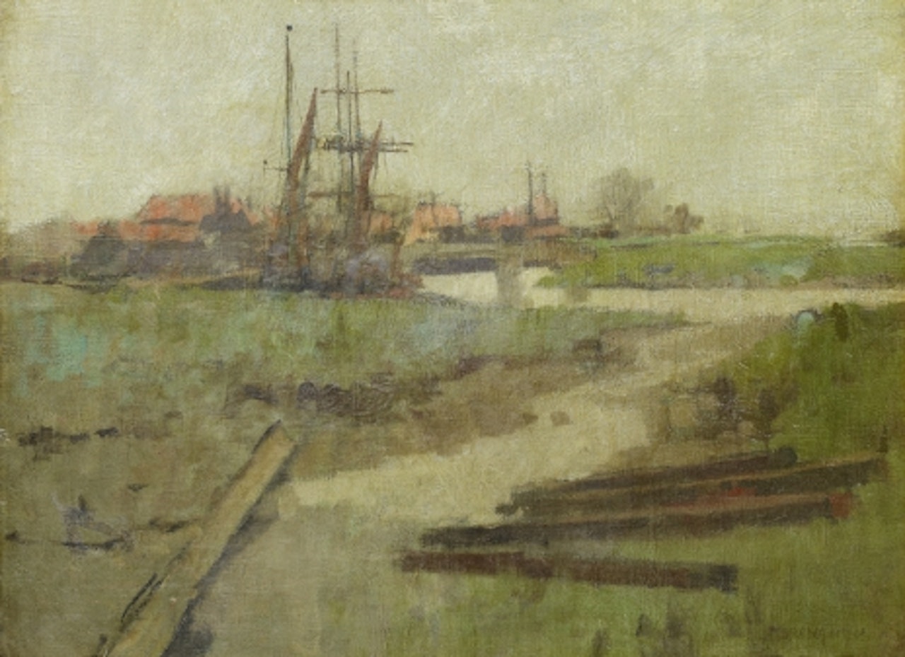 "Port of Sandwich" by Sir Frank Brangwyn