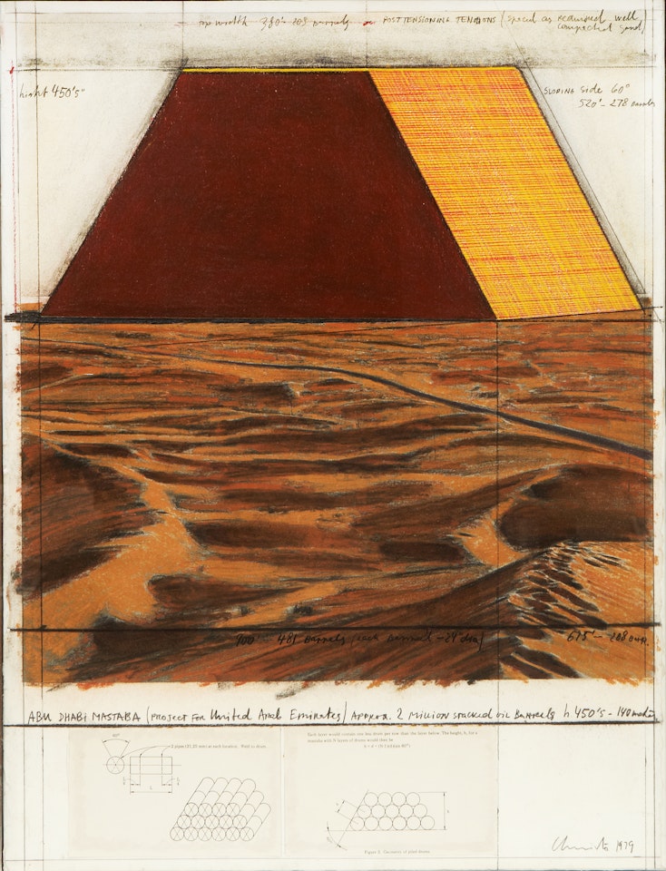 Mixed media artwork by Christo